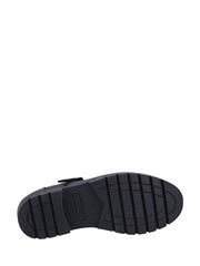 Schwarzes Leder - Hush Puppies Senior Fiona Black Patent School Shoes - Bild 4 von 4