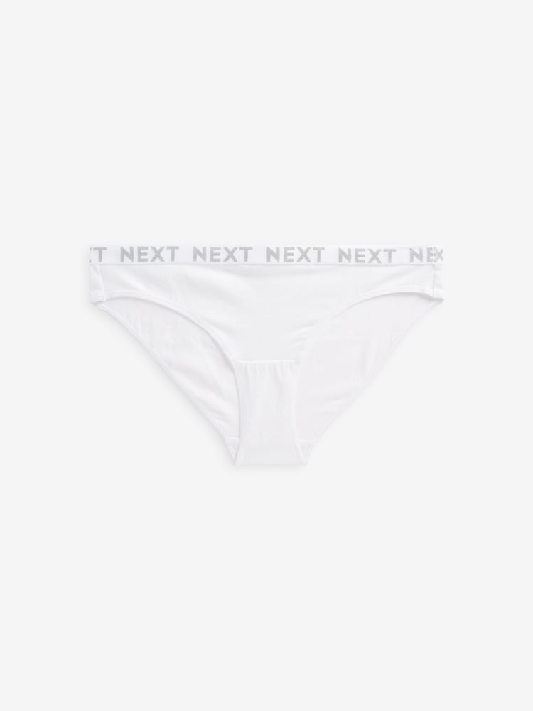 Biały/niebieski/różowy/zielony - Logo Knickers 4 Pack - Image 5 of 8