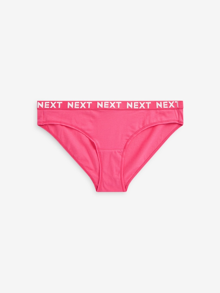 Biały/niebieski/różowy/zielony - Logo Knickers 4 Pack - Image 7 of 8