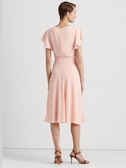Lauren Ralph Lauren Pink Thandia Midi Dress - Image 3 of 6