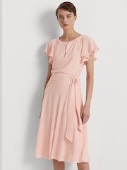 Lauren Ralph Lauren Pink Thandia Midi Dress - Image 5 of 6