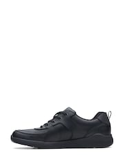 Clarks Black Multi Fit Leather Daze Loop Shoes - Image 2 of 6