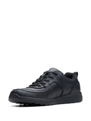 Clarks Black Multi Fit Leather Daze Loop Shoes - Image 4 of 6
