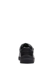 Clarks Black Multi Fit Leather Goal Style Shoes - Image 5 of 7