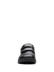 Clarks Black Multi Fit Leather Goal Style Shoes - Image 6 of 7