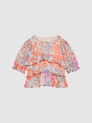 Blusa con estampado floral Hester de Reiss - Imagen 2 de 6