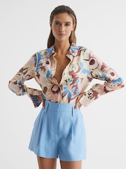 Reiss Multi Liv Floral Printed Shirt - Image 6 of 7