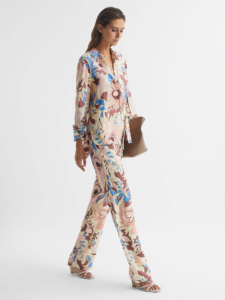 Reiss Multi Liv Floral Printed Shirt - Image 7 of 7