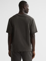 Reiss Washed Black Tate Oversized Garment Dye T-Shirt - Image 5 of 7