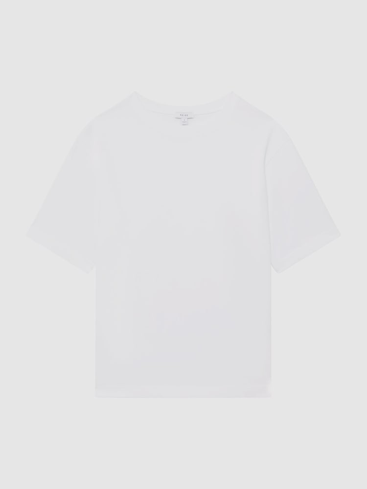 Reiss White Tate Oversized Garment Dye T-Shirt - Image 2 of 6