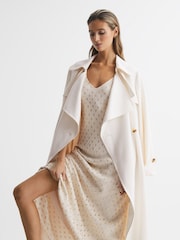Reiss White/Gold Louisa Metallic Maxi Dress - Image 7 of 8