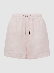 Reiss Cleo Leinenshorts mit Kordelzug - Bild 2 von 5