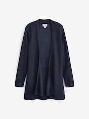 Pure Collection Blue Lightweight Cashmere Swing Cardigan - Image 3 of 3