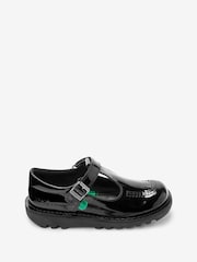 Kickers Black Junior Patent Leather School Shoes - Image 1 of 8