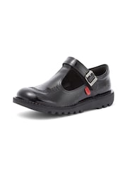 Kickers Black Junior Patent Leather School Shoes - Image 3 of 8