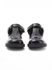 Kickers Black Junior Patent Leather School Shoes - Image 5 of 8