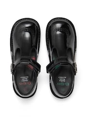 Kickers Black Junior Patent Leather School Shoes - Image 7 of 8