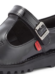 Kickers Black Junior Patent Leather School Shoes - Image 8 of 8