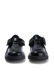 Kickers Black Patent Infant Leather T-Bar School Shoes - Image 5 of 7