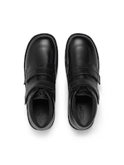 Kickers Black Youth Hi Velcro Leather Boots - Image 6 of 7