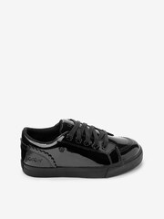 Kickers Junior Tovni Lo Bloom Patent Leather Black Shoes - Image 9 of 10