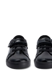Kickers Black Infant Tovni Lo Touch Fastening Bloom Patent Leather Trainers - Image 4 of 5