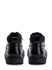 Kickers Junior Kick Hi Bloom Patent Leather Black Boots - Image 2 of 5