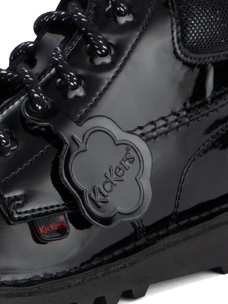 Kickers Junior Kick Hi Bloom Lackstiefel aus Leder, Schwarz - Bild 5 von 5 Kickers Junior Kick Hi Bloom Lackstiefel aus Leder, Schwarz - Bild 5 von 5