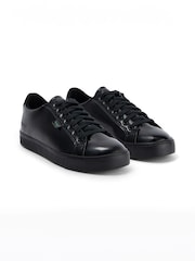 Kickers Black Womens Vegan Tovni Patent Lacer Trainers - Image 4 of 8