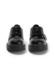 Kickers Black Womens Kori Leather Lace Shoes - Image 5 of 8
