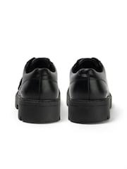 Kickers Black Womens Kori Leather Lace Shoes - Image 6 of 8