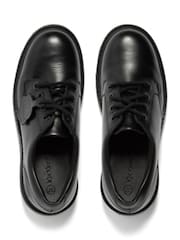 Kickers Black Womens Kori Leather Lace Shoes - Image 7 of 8