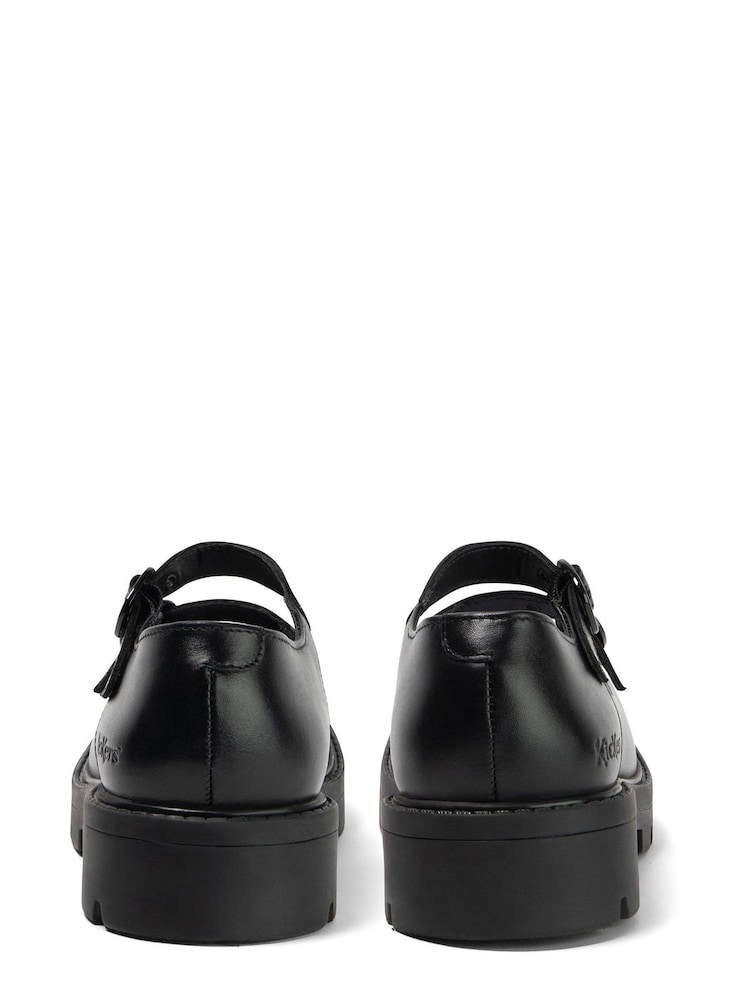 Kickers Womens Kori MJ Double Leather Black Shoes - Image 2 of 6