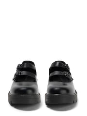 Kickers Womens Kori MJ Double Leather Black Shoes - Image 4 of 6