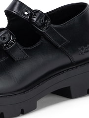 Kickers Womens Kori MJ Double Leather Black Shoes - Image 6 of 6
