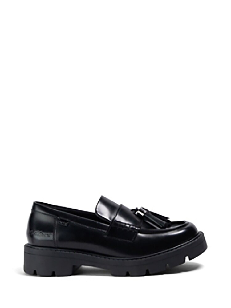 Kickers Black Youth Kori Tassle Leather Shoes - Image 2 of 7
