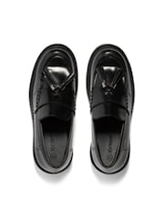 Kickers Black Youth Kori Tassle Leather Shoes - Image 7 of 7