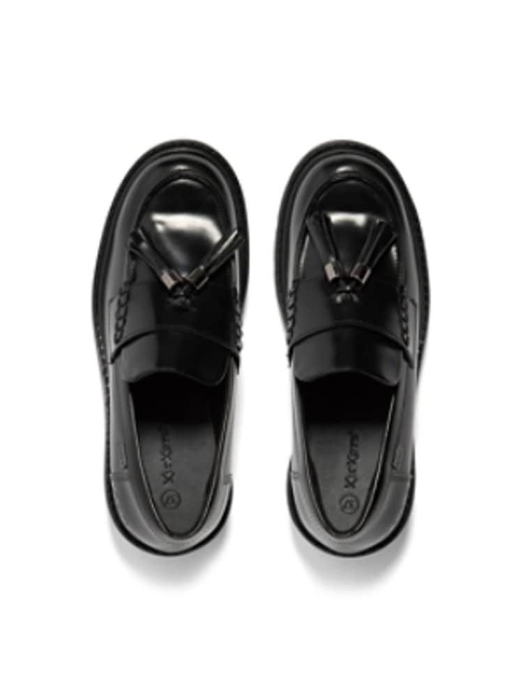 Kickers Black Youth Kori Tassle Leather Shoes - Image 7 of 7