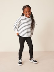 Black Long Length Stretch Jeggings (3-16yrs) - Image 1 of 7