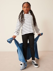 Black Long Length Stretch Jeggings (3-16yrs) - Image 2 of 7