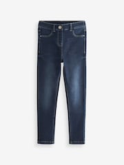 Dark Blue Long Length Stretch Jeggings (3-16yrs) - Image 5 of 7