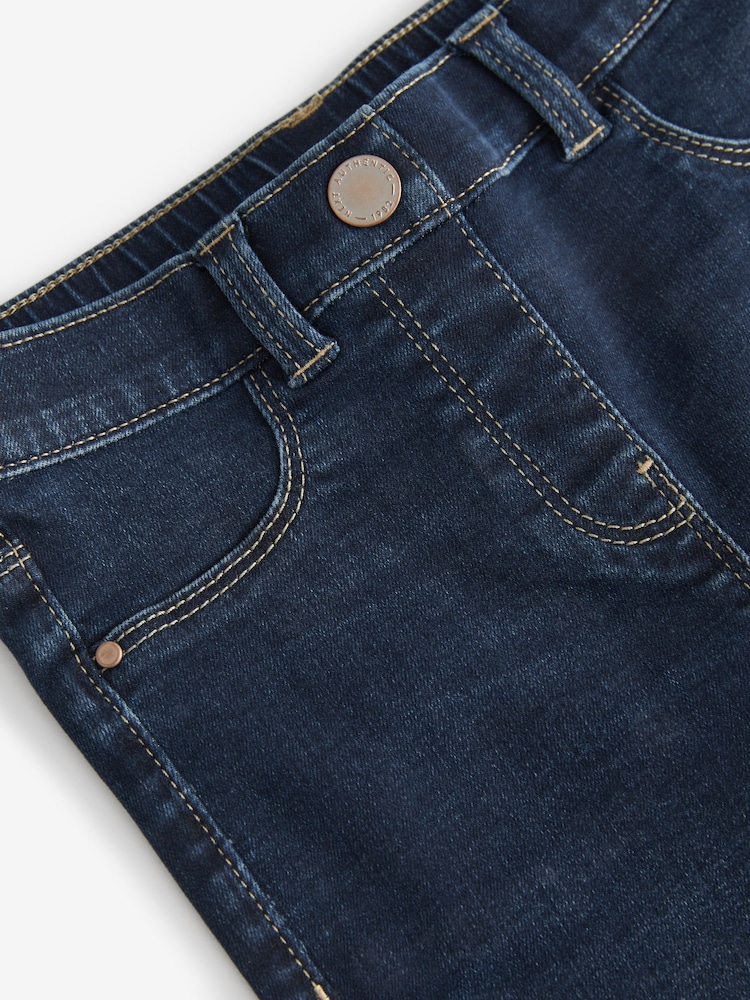Dark Blue Long Length Stretch Jeggings (3-16yrs) - Image 7 of 7