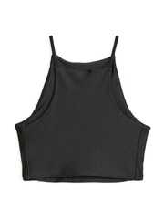 Puma Black T7 Shiny Crop Top - Image 1 of 2