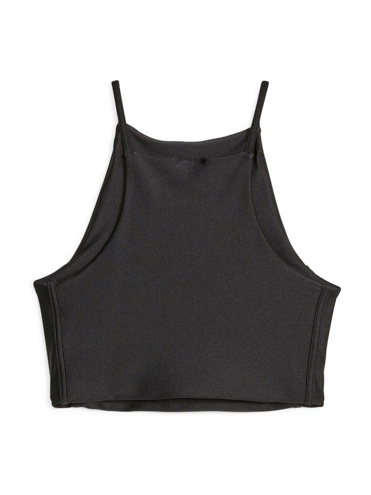 Puma Black T7 Shiny Crop Top - Image 1 of 2
