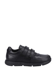 Hush Puppies Junior Lucas Black School Shoes - Image 1 of 4