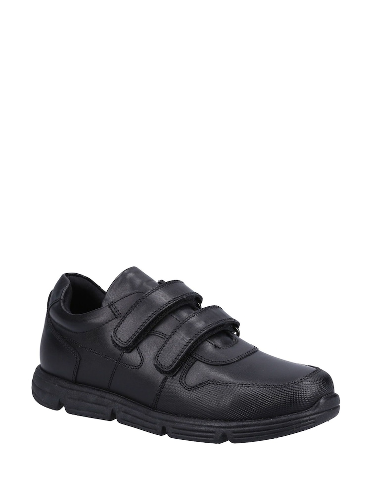 Hush Puppies Junior Lucas Black School Shoes - Image 2 of 4