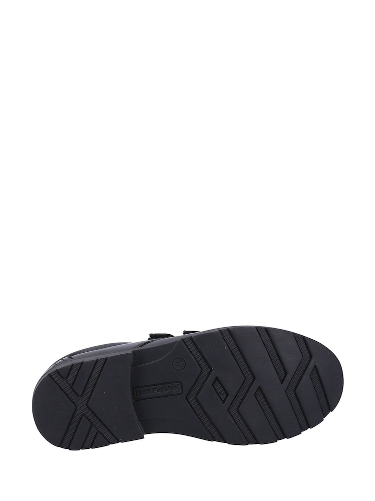 Hush Puppies Logan Senior Black Shoes - Image 4 of 4