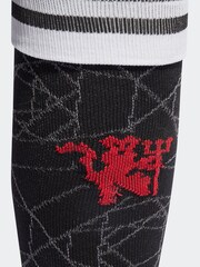 adidas Black Adult Sport Performance Manchester United 23/24 Home Socks - Image 2 of 3
