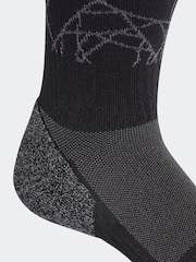 adidas Black Adult Sport Performance Manchester United 23/24 Home Socks - Image 3 of 3