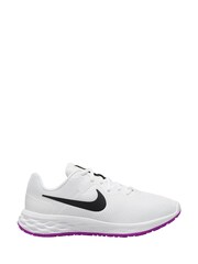 Bela/črna - Tekaški športni copati Nike Revolution 6 - Slika 3 iz 6